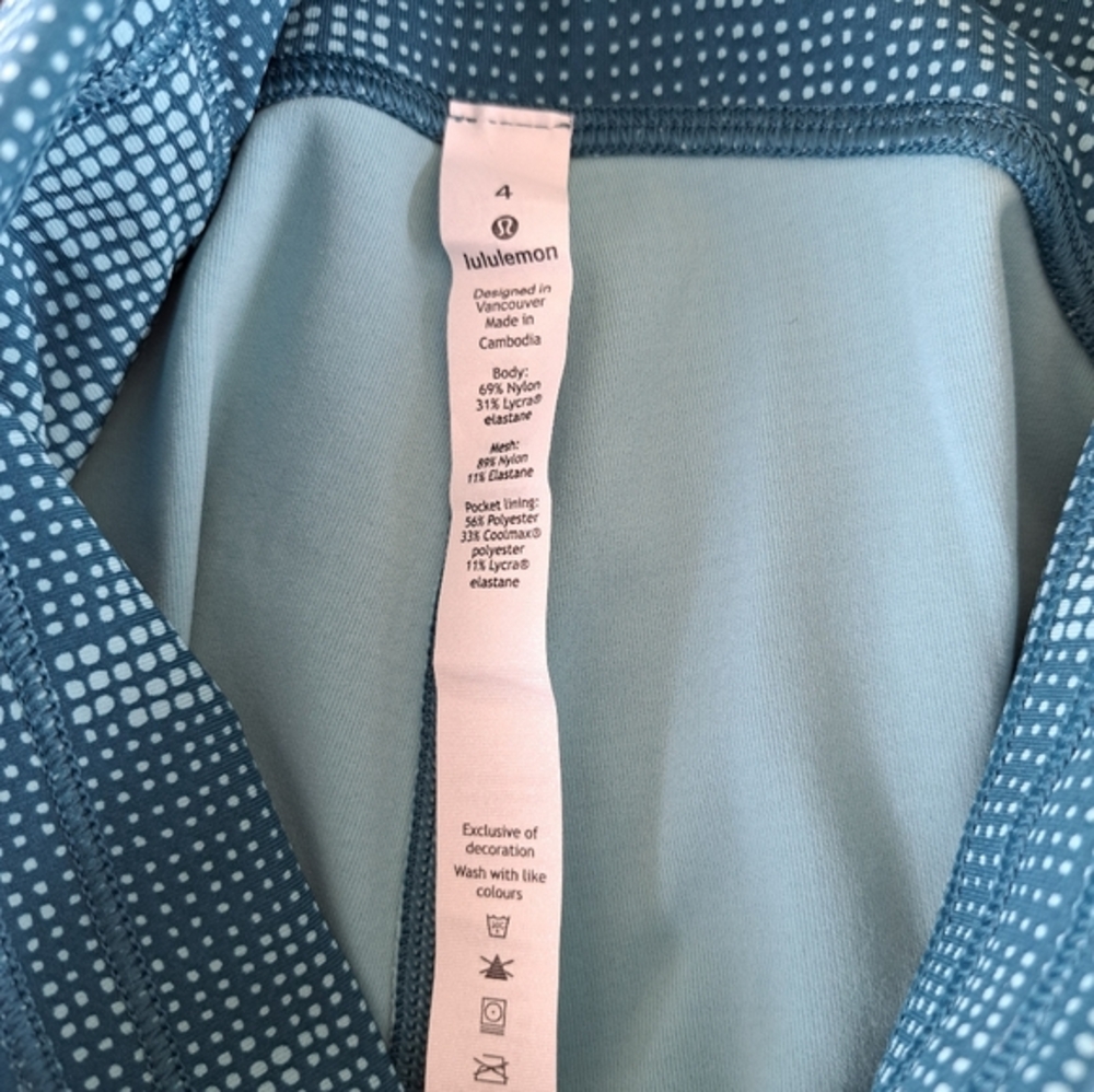 Blue Patterned Jeggings - Picture 10 of 11